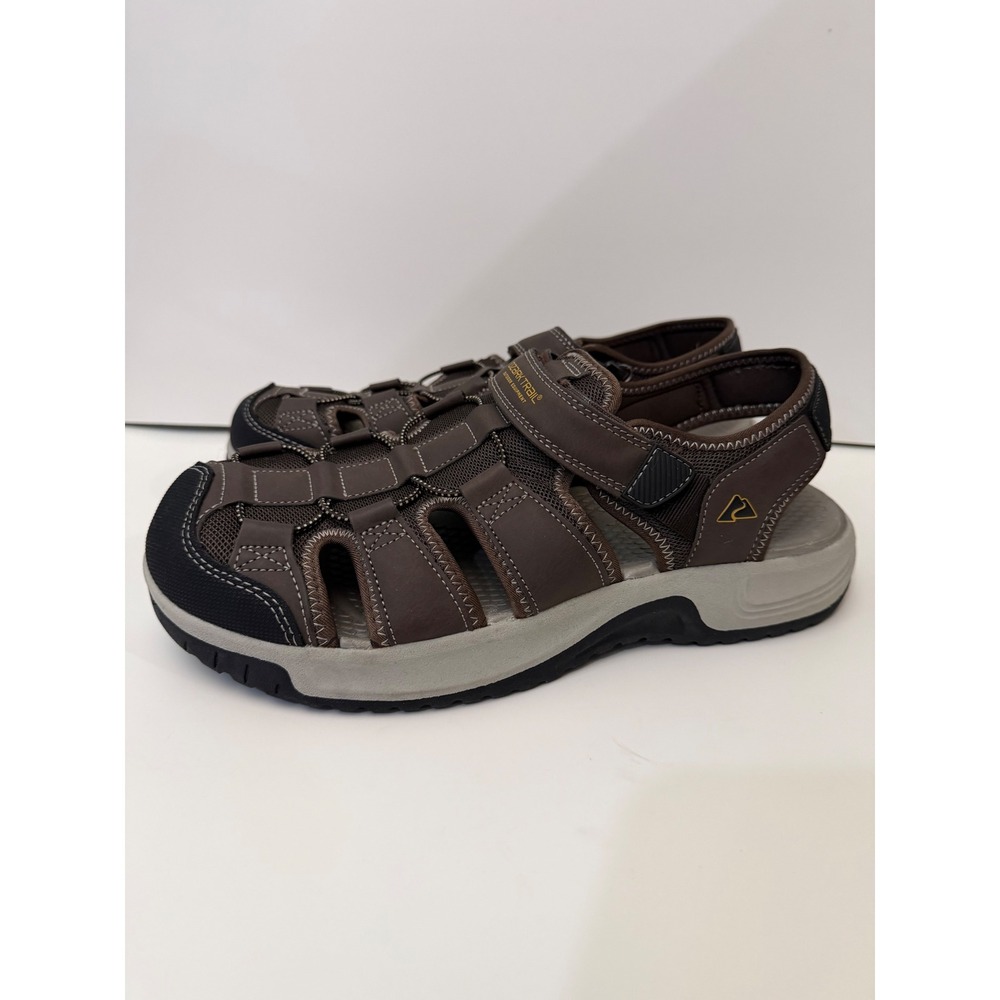 Ozark Trail Women Brown Fisherman Hiking Sandals Size 13 Closed Toe Mesh Sport
